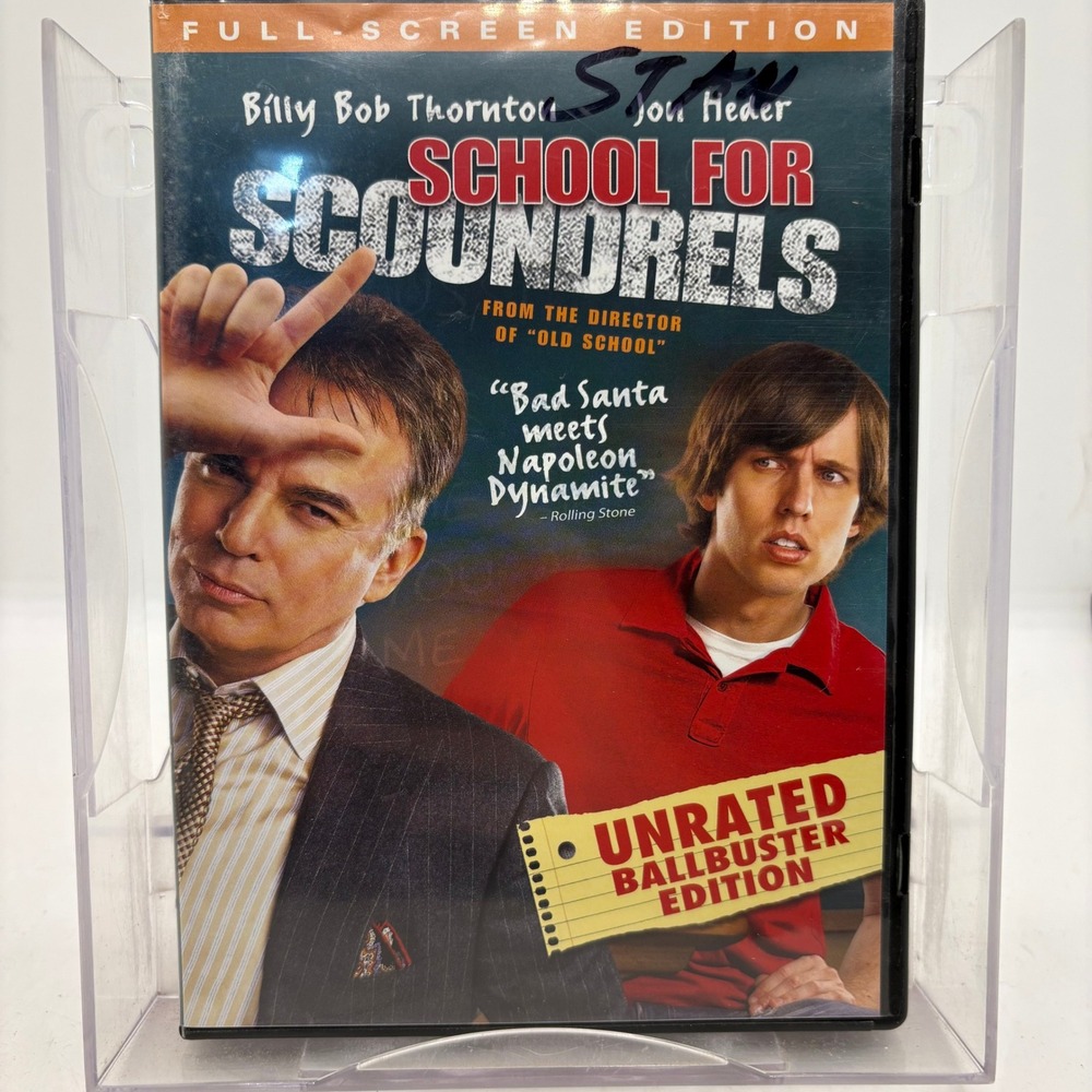 School For Scoundrels DVD Unrated Ballbuster Edition Billy Thornton Jon Heder